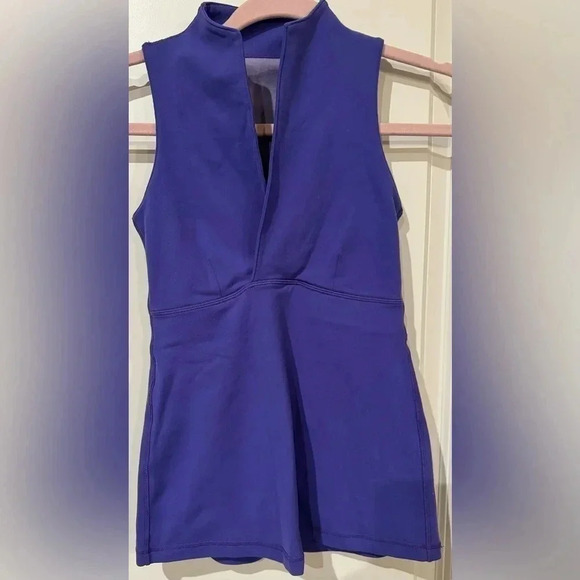 lululemon athletica Tops - Lululemon Periwinkle Deep V Neck Yoga Sleeveless NWOT
